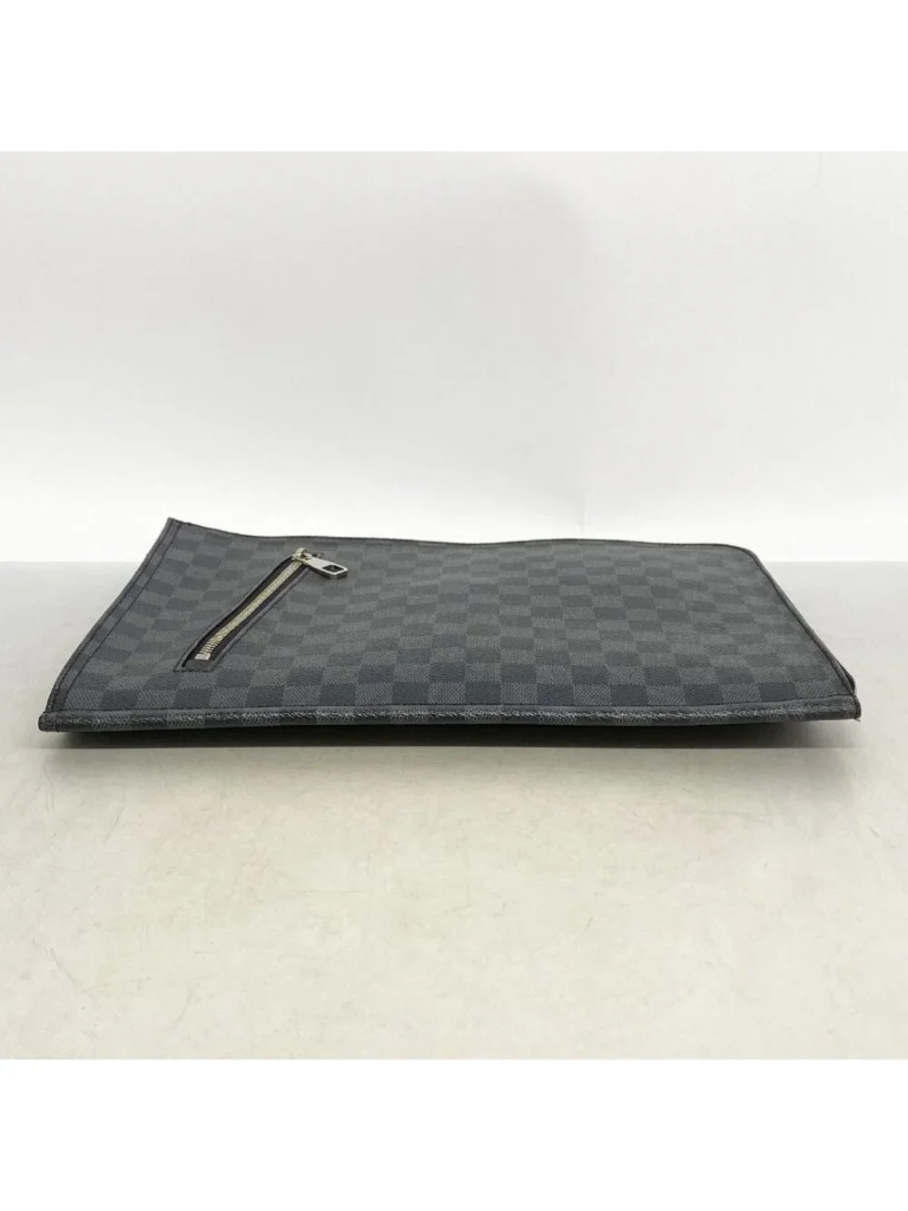 Louis Vuitton Clutch Damier Graphite Poche Document Black Gray